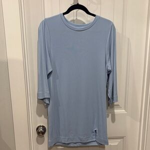 Free People Light Blue Tunic Top